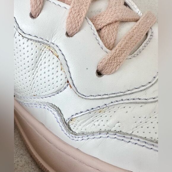 Gucci White Jumbo GG Embossed Leather Low Top Sneakers size EU 39.5 US 9.5 - Picture 8 of 15